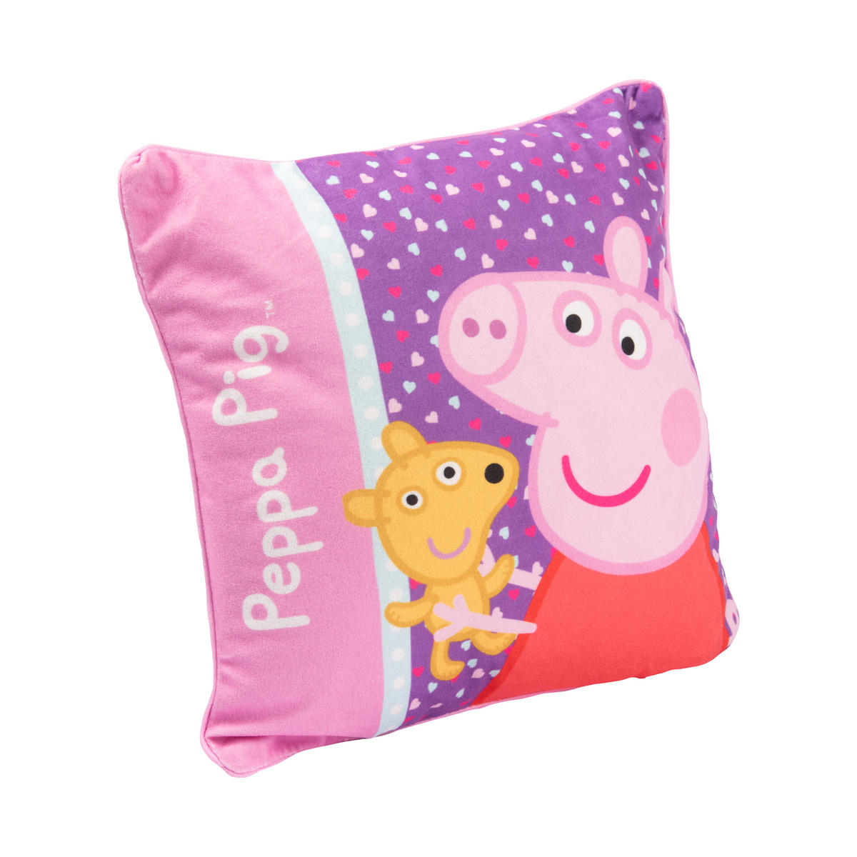 KINDERKISSEN Peppa Wutz Rosa 30 x 30 cm - Rosa, Textil (30/30cm) - United Labels