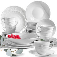 KOMBISERVICE 6 Personen CMIELOW SOFIA 30-tlg aus Porzellan - Weiß, Keramik (26/9.5/26cm) - KONSIMO®