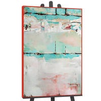 GEMÄLDE Stille Konsonanz Schattenfugenrahmen Rot 180x120 cm - Rot, Holz (180/120cm) - YS-art gallery