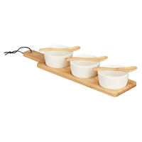 SCHALEN für Snacks Bumy Weiß 39/10,5/6 cm - Weiß, Keramik (10.5/6/39cm) - Kinvara
