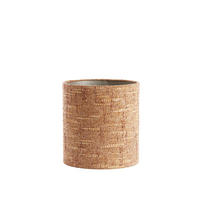 LAMPENSCHIRM Osire Braun 30/30/32 cm - Braun, Textil (30/30/32cm) - Light & Living