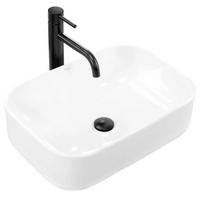 AUFSATZWASCHBECKEN Rea Demi Slim - Weiß, Keramik (39/13.5/51cm) - REA