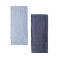 GESCHIRRTUCH-SET Disheri (2er-Set) - Hellblau, Textil (45/65cm) - home&you
