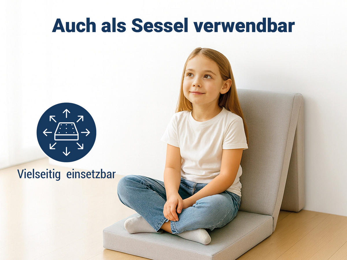 FALTMATRATZE Samba , Farbe: Sand - Sandfarben, Textil (70/190cm) - Sun Garden