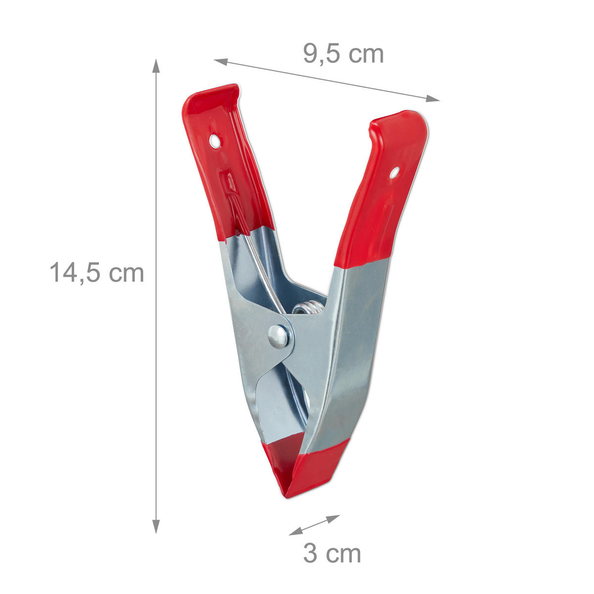 KLEMMZWINGEN - Multicolor, Kunststoff/Metall (3/9.5/14.5cm) - Relaxdays