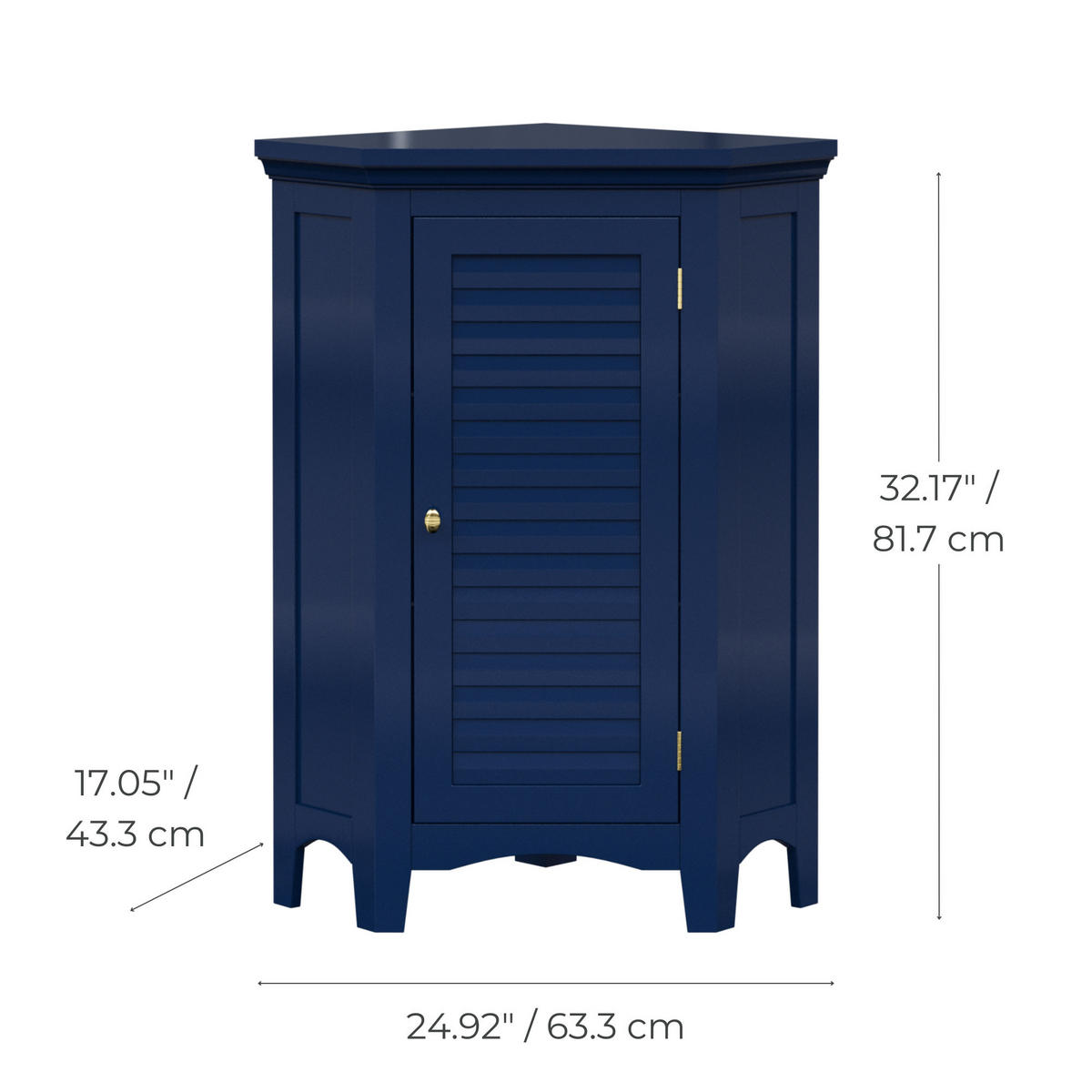 MIDISCHRANK 63/81/43 cm - Blau, Holzwerkstoff (63.3/81.7/43.3cm) - Teamson Home