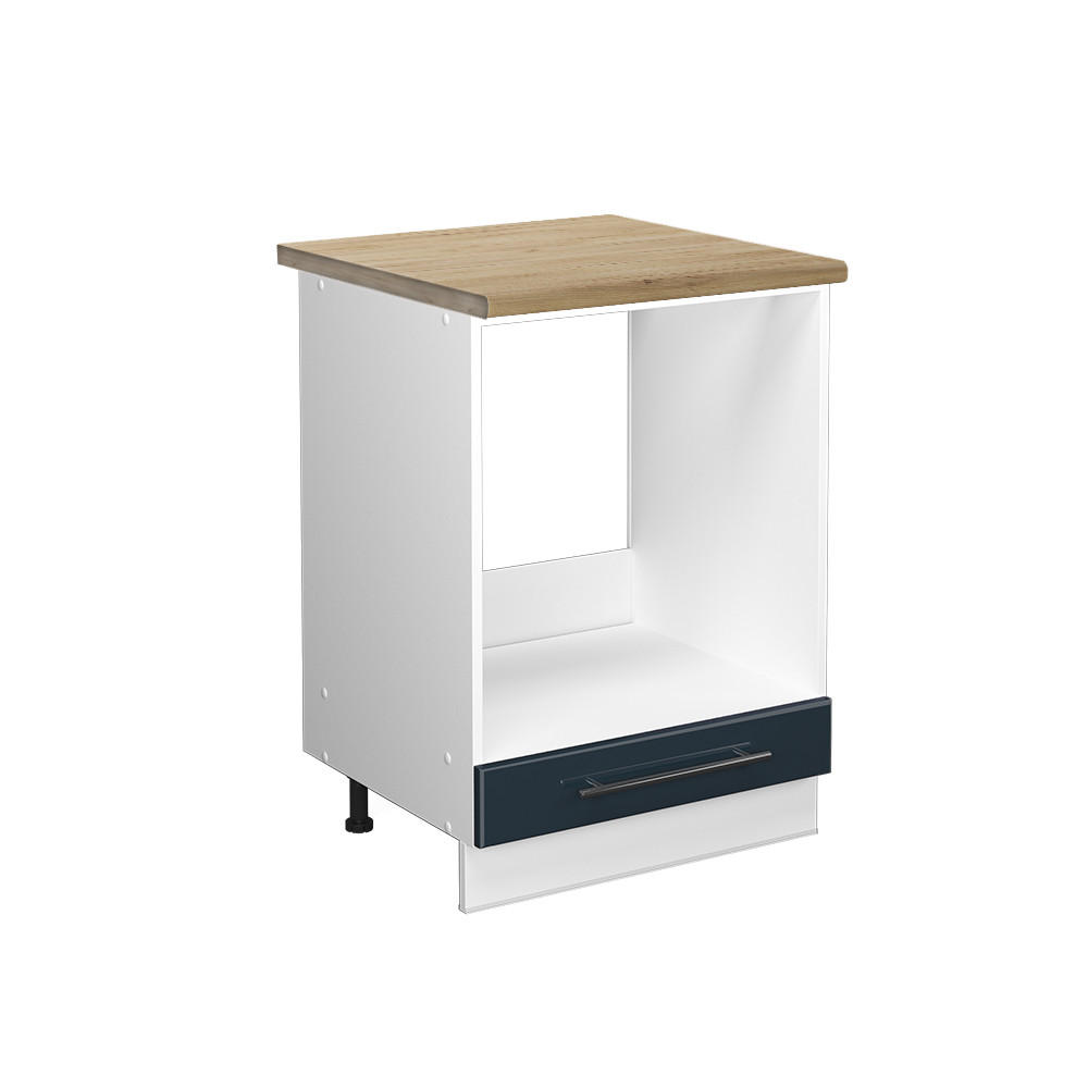 SPISKONVERTERINGSSKÅP Fame-Line Mörkblå högblank 60 cm , AP Oak Mörkblå, Vit 82/60/60 cm