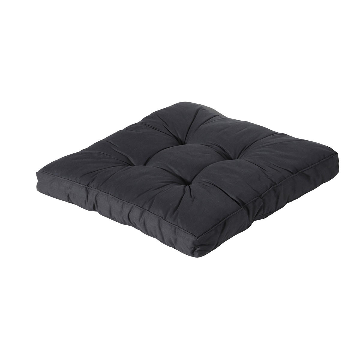 SITZKISSEN Basic 73/73 cm 2er-Set - Schwarz, Textil (73/8/73cm) - Madison