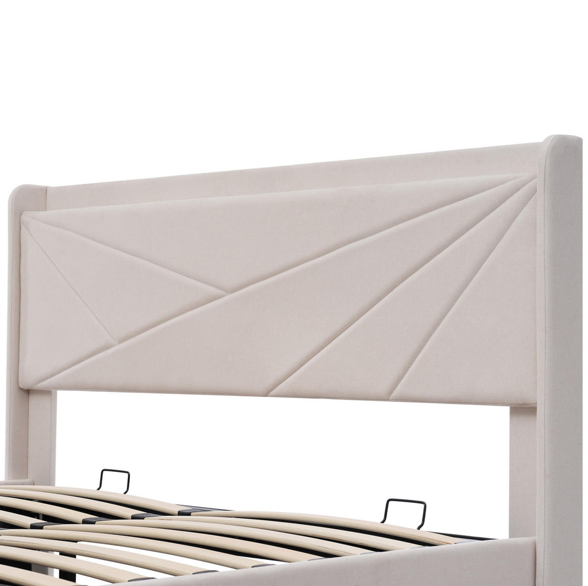POLSTERBETT mit Bettkasten und USB/Typ-C 160x200 cm Beige - Beige, Metall (160/200cm) - Meubliv