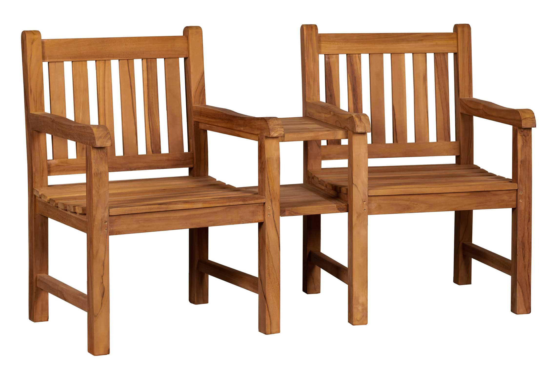 GARTENBANK Feierabend - Naturfarben, Holz (160/94/57cm) - Mr. Deko