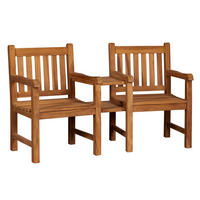 GARTENBANK Feierabend - Naturfarben, Holz (160/94/57cm) - Mr. Deko