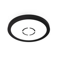 LED DECKENLEUCHTE Backlight Schwarz - Schwarz, Kunststoff (19/19/2.8cm) - Briloner