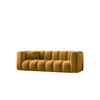 COUCH Dreisitzer-Sofa Grand Modular Stoff Salvador Gelb - Gelb, Holz (230/70/91cm) - Kaiser Möbel