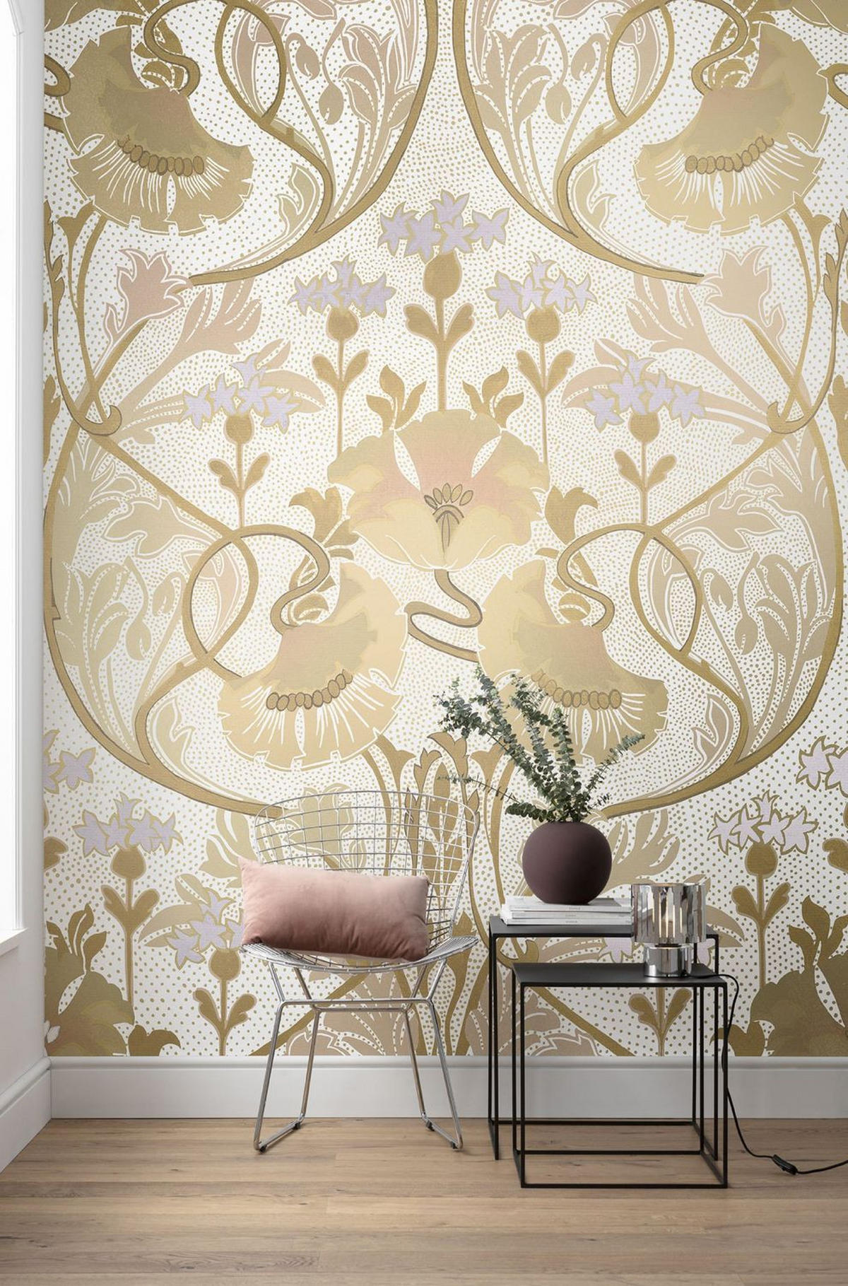 FOTOTAPETE Blumen 200 x 260 cm - Beige, Papier (200/260cm) - Sanders & Sanders