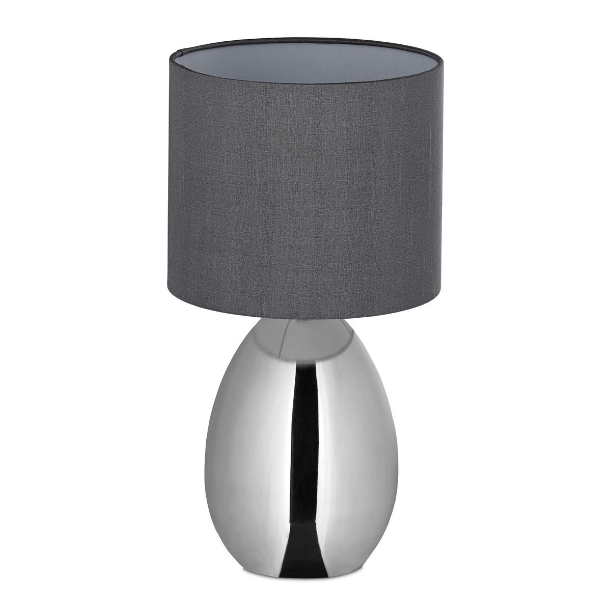 NACHTTISCHLAMPE - Multicolor, Kunststoff/Textil (18/18/34.5cm) - Relaxdays