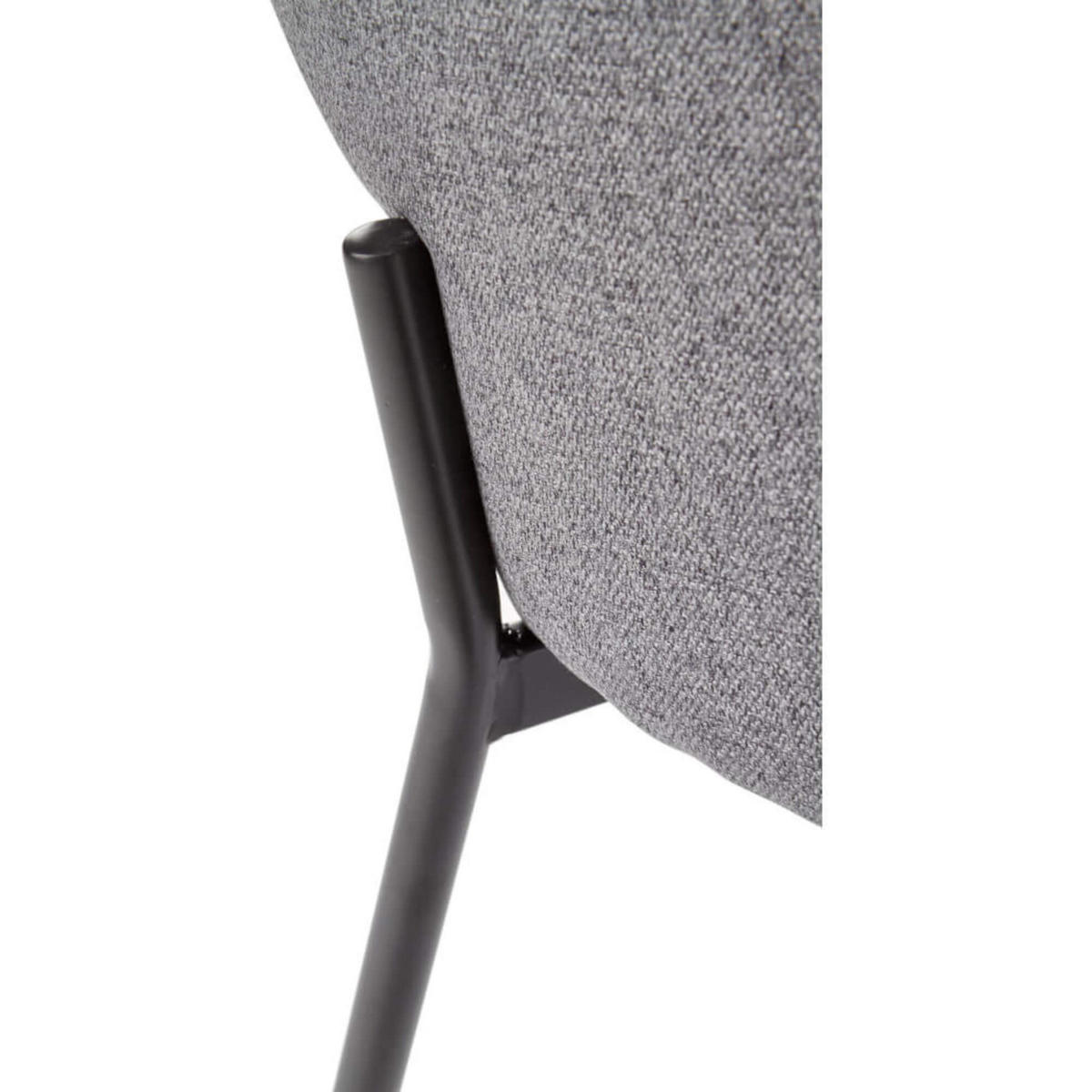 STUHL ARKO K373 - Schwarz/Grau, Holzwerkstoff/Metall (51/77/57cm) - Meblini