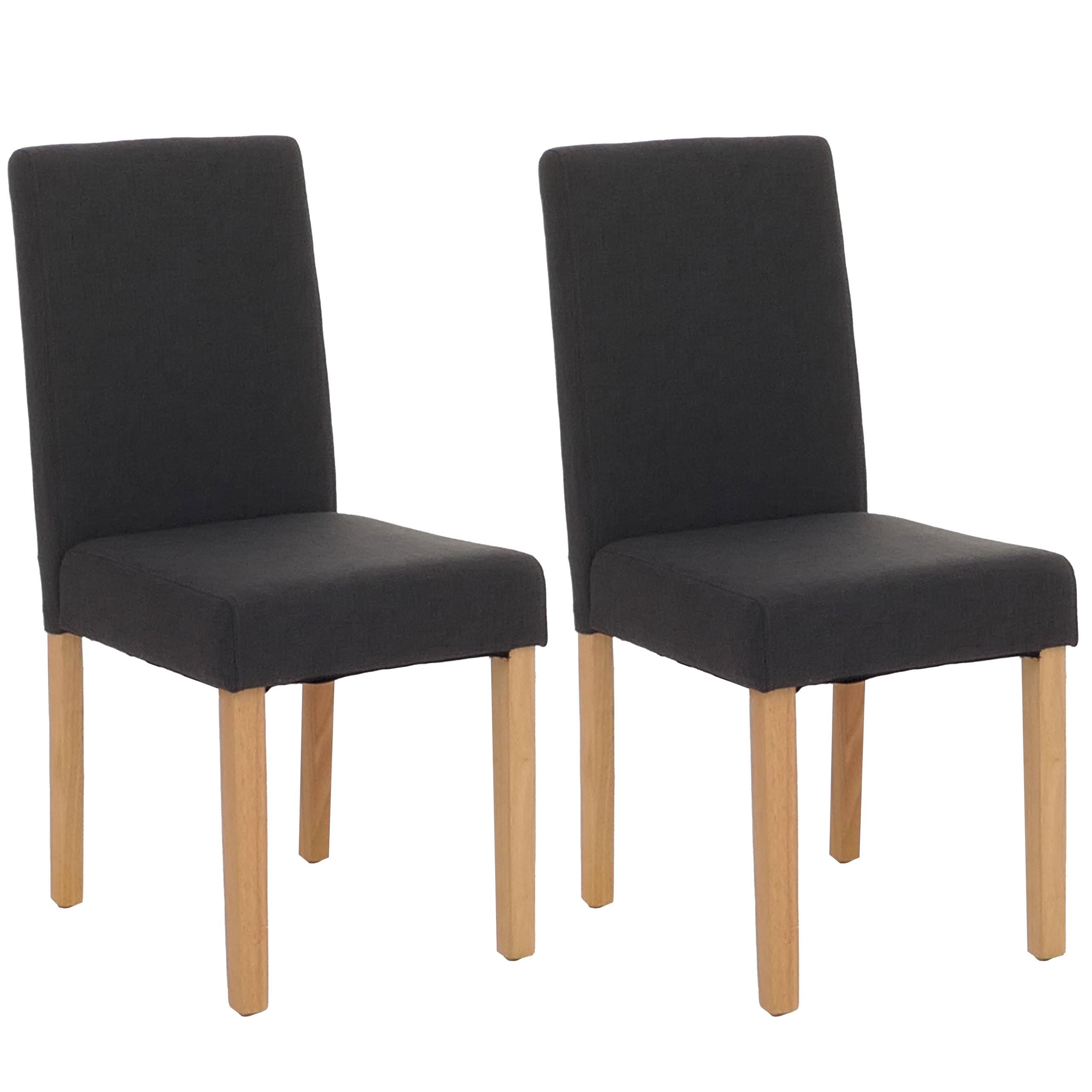 ESSZIMMERSTUHL Schwarz, Braun 2er-Set - Schwarz/Braun, Textil (43/90/56cm) - MCW