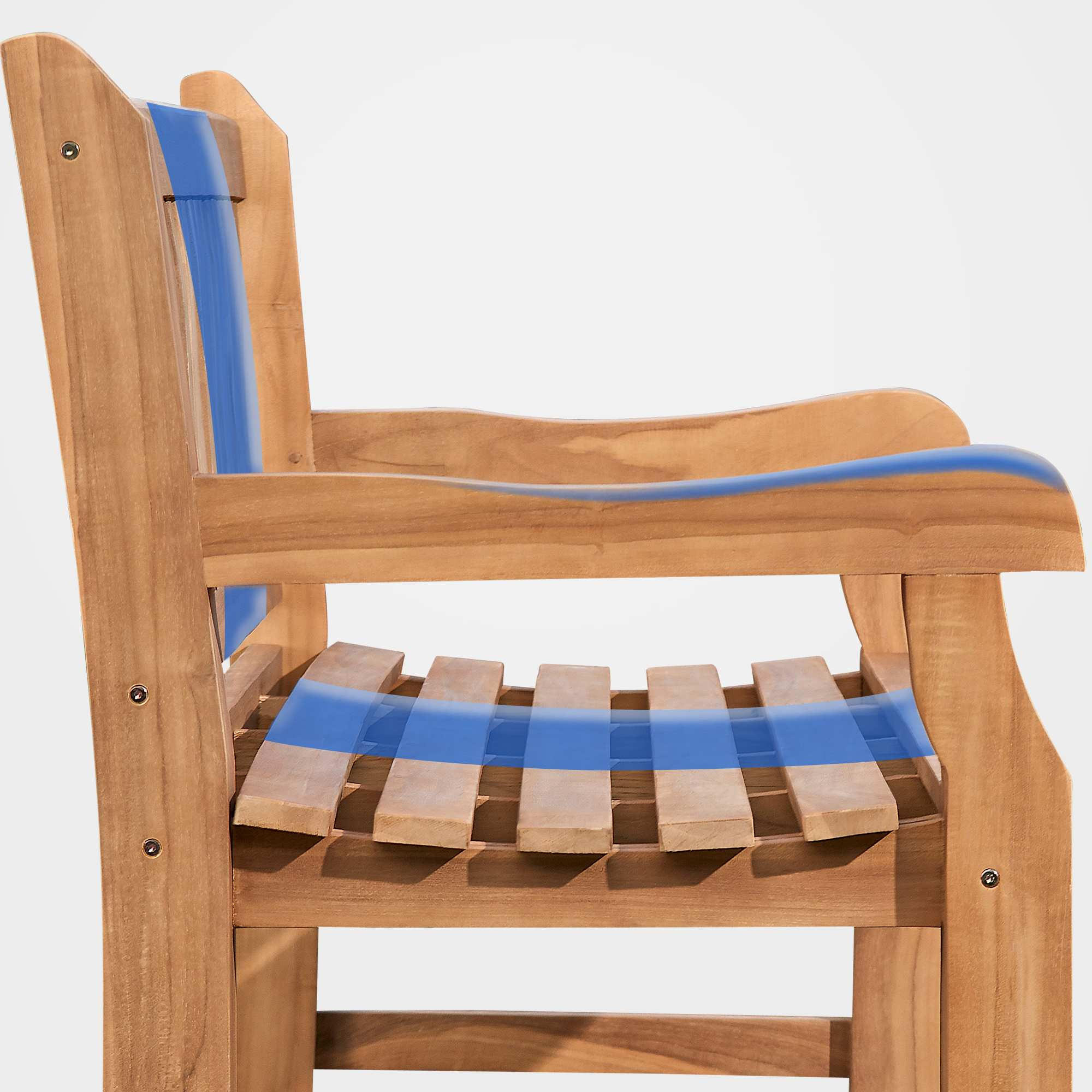 TEAKBANK Holzbank 120 cm mit Abdeckhaube Teak - Braun, Holz (120/93/61cm) - TPFGarden
