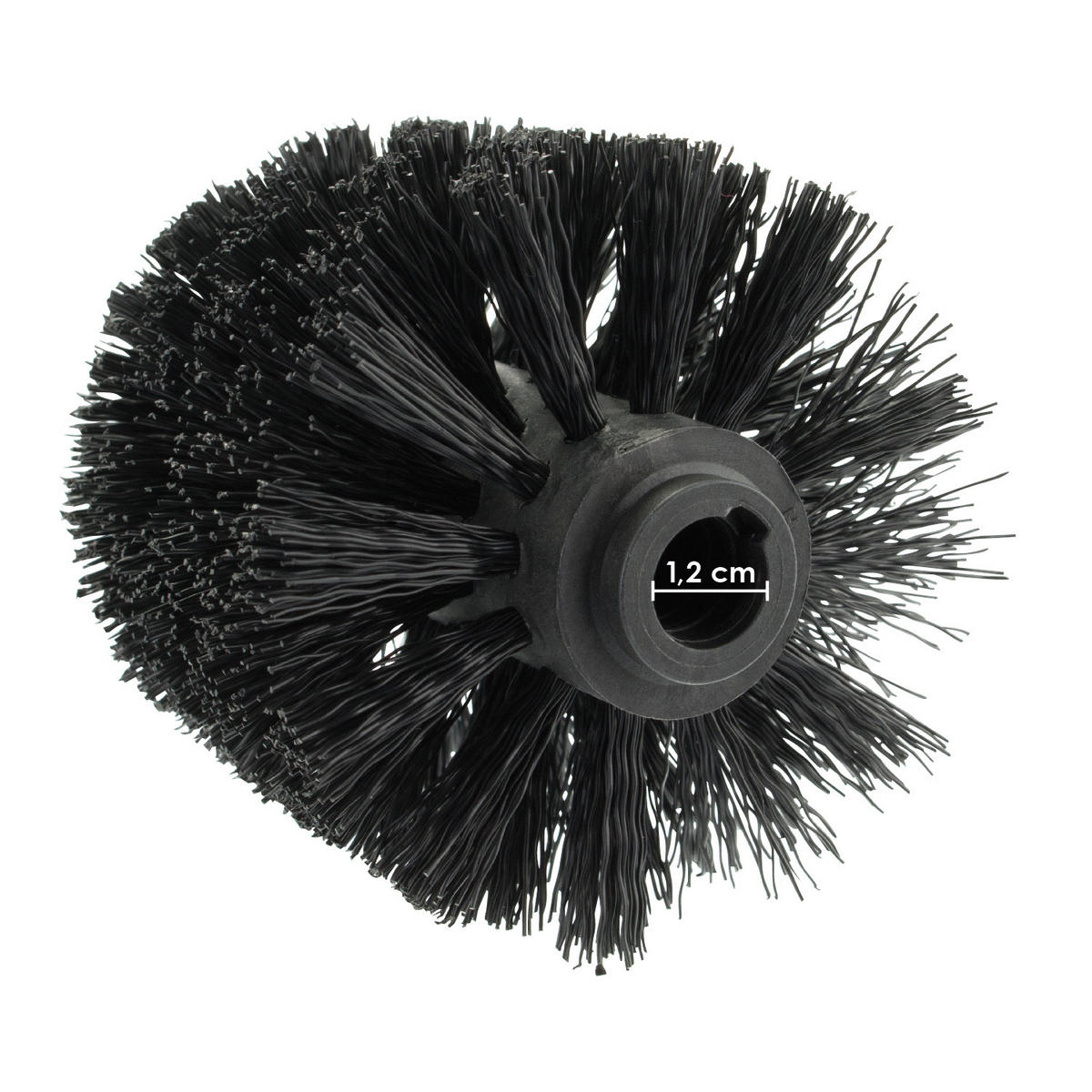 ERSATZBÜRSTENKOPF, schwarz - Schwarz, Kunststoff (8/9.5cm) - bremermann