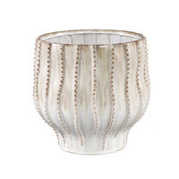 TOPF Dell Beige 25/25/25cm - Beige, Keramik (25cm) - PTMD Collection