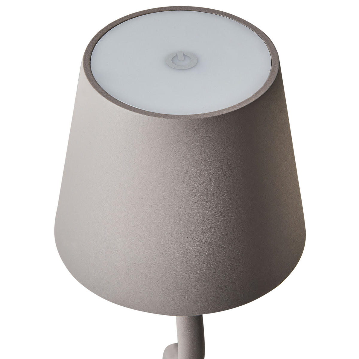 LED-TISCHLEUCHTE Beige Vouga - Beige, Metall (10/10/39cm) - Beliani