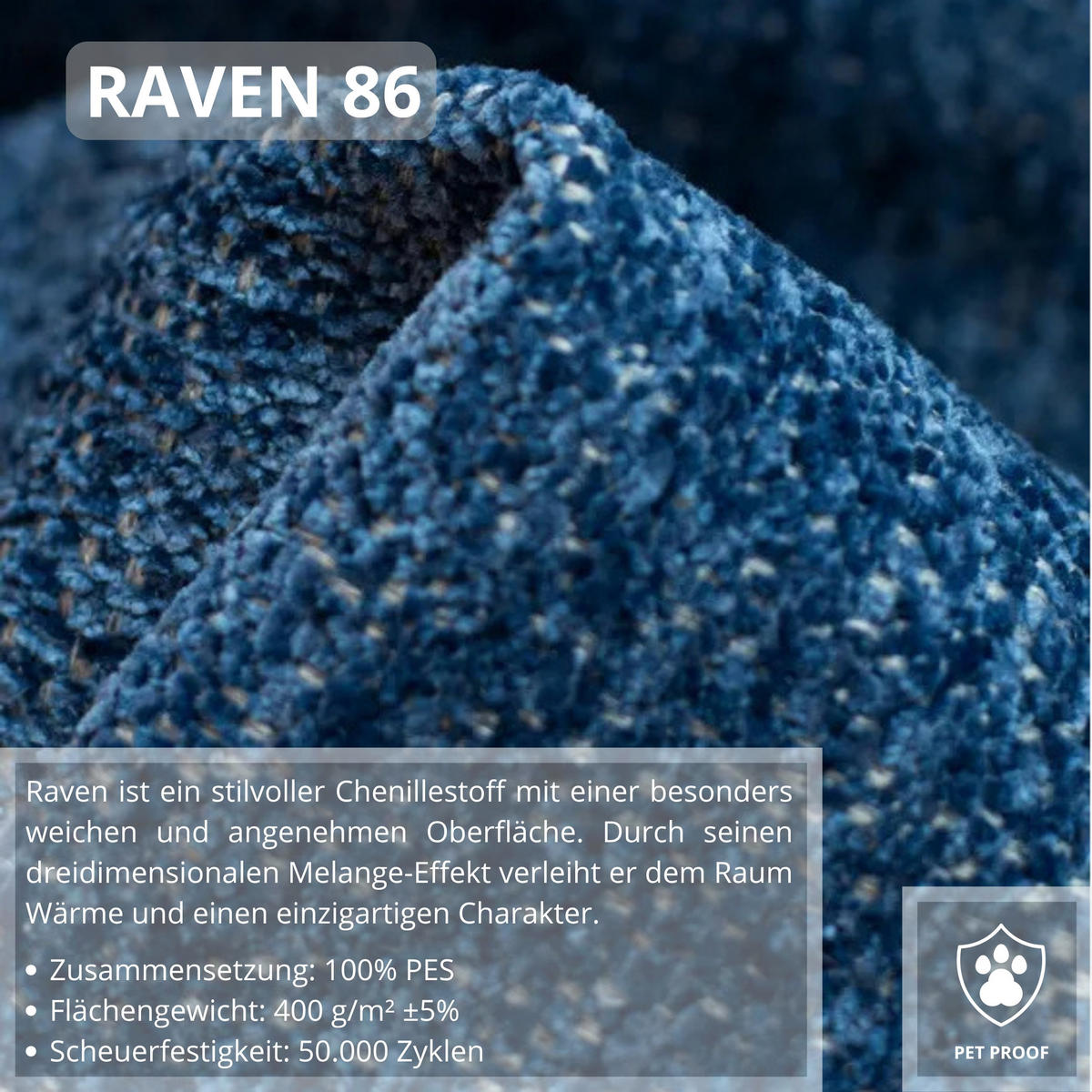 SITZGARNITUR Belweder, zwei Sofas+Sessel, Blau, Bouclé - Wengefarben/Blau, Holz/Textil (268/95/94cm) - Beautysofa