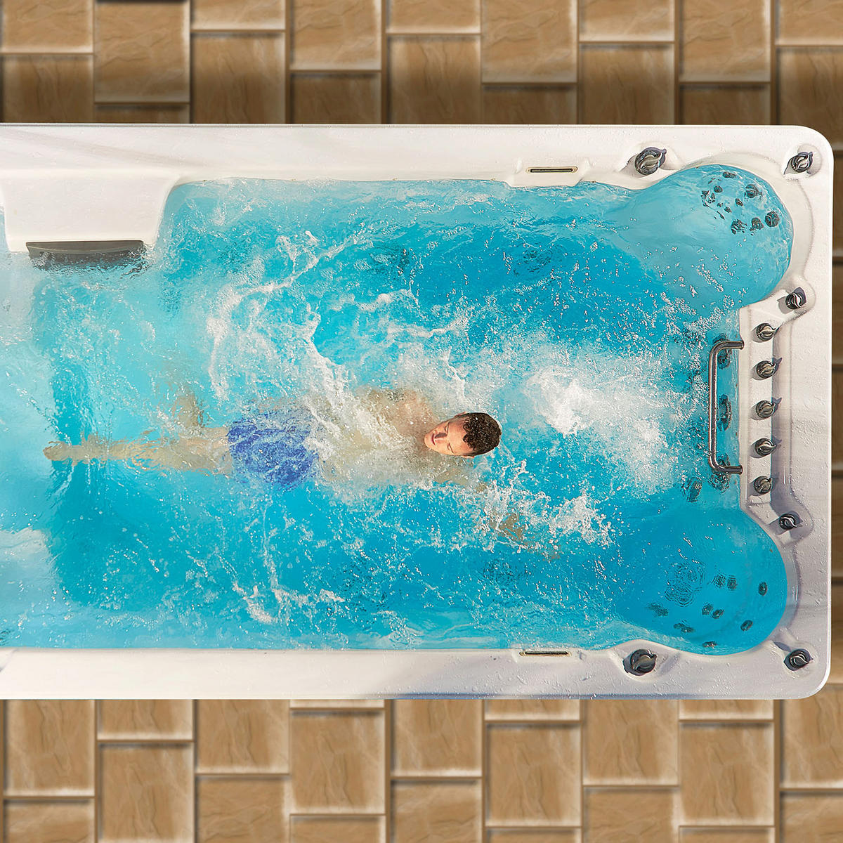 WHIRLPOOL St. Lawrence 6m langes Swim Spa - Weiß Hochglanz, Kunststoff (228/137/594cm) - Canadian Spa Company