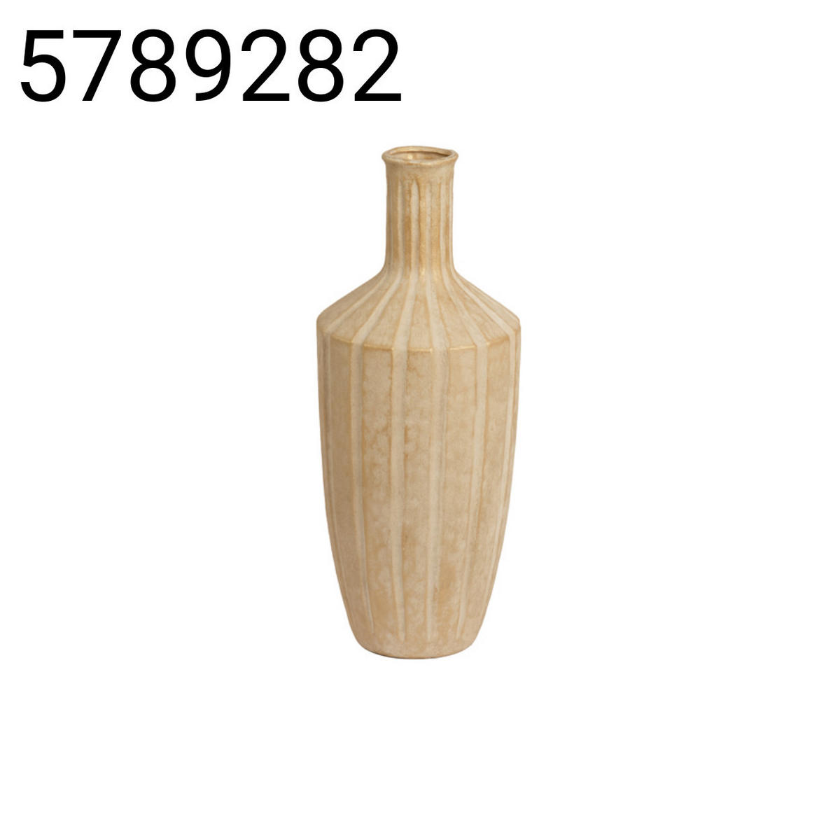 VASE Ayna - Braun - 22.5/22.5/58 cm - Braun, Keramik (58cm) - Light & Living