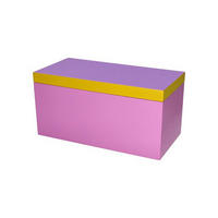 AUFBEWAHRUNGSBOX Neo M, MDF, Lila / Gelb / Rosa, 26 x 13 cm - Lila, Holzwerkstoff (14.5/26/14.5cm) - Gift Company