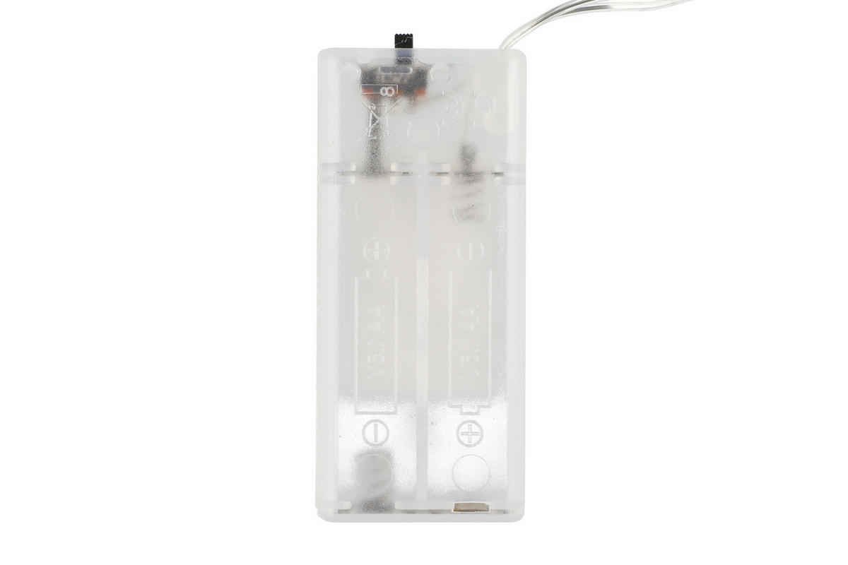 PAPIERSTERN LED 43 cm batteriebetrieben - Silberfarben, Papier (43/18/43cm)