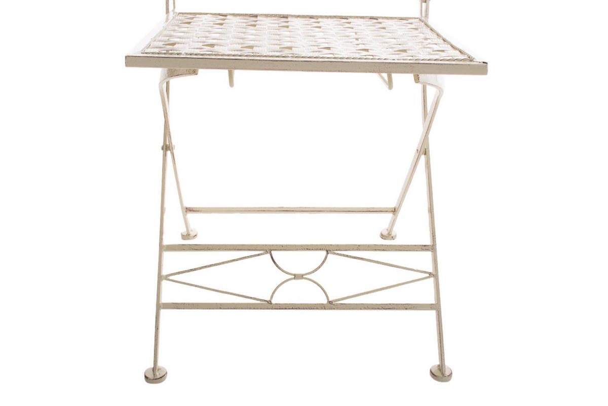 KLAPPSTUHL Asiri - 2er Set - antik-creme - Naturfarben, Metall (40/43/95cm) - TPFLiving