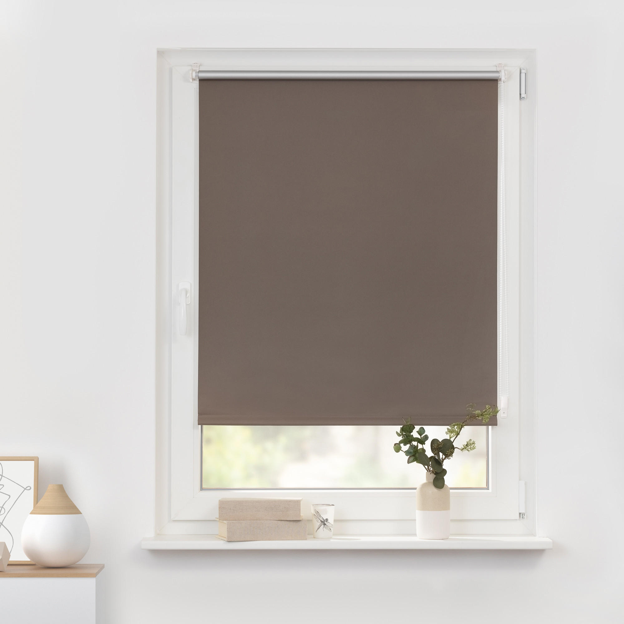 THERMO-ROLLO KLEMMFIX, OHNE BOHREN, VERDUNKELUNG - Taupe, Kunststoff (120/150cm) - Lichtblick Original