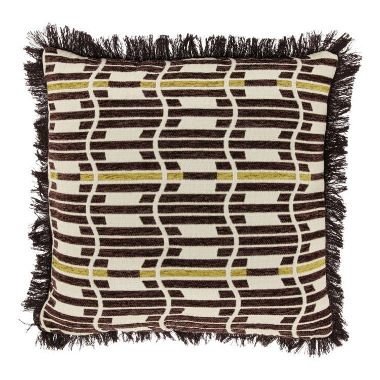 KISSEN Wess - Braun - 45/45/ cm - Multicolor, Textil (45/45cm) - Unique Living