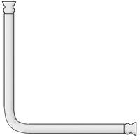 BRAUSESTANGE 2/2 cm - Schwarz, Metall (2cm) - Wenko