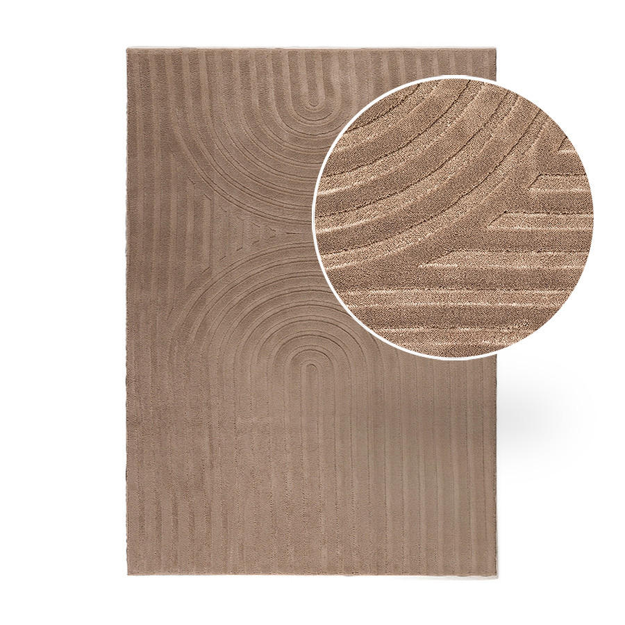 Storesdeco Hochflorteppiche Braun 200x290 cm