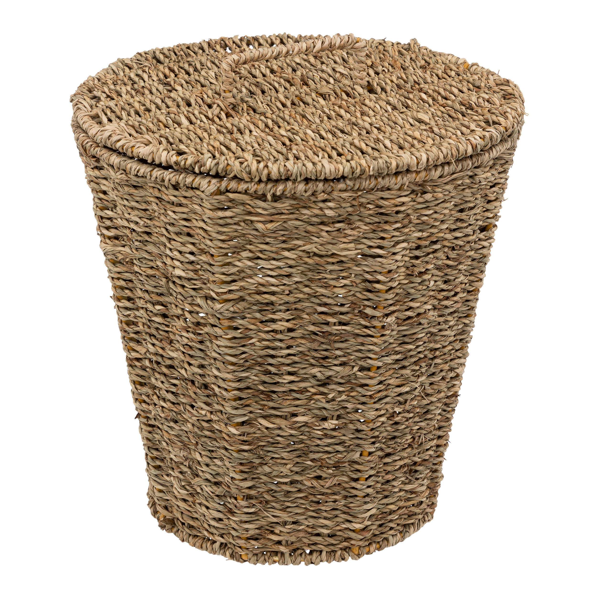 WÄSCHEKORB Schilf Basketry, Schilfrohr, Metall, Braun, 9 Liter - Braun, Naturmaterialien (26.5/26.5/27cm) - 5five Simply Smart