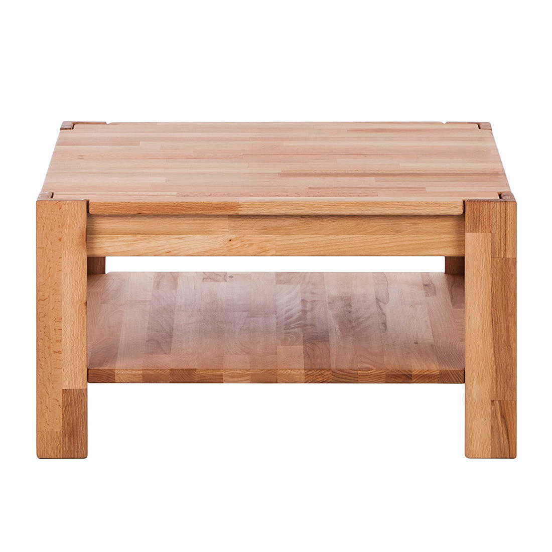 COUCHTISCH - Kernbuche Massiv - Kernbuche, Holz (70/70/38cm) - home24
