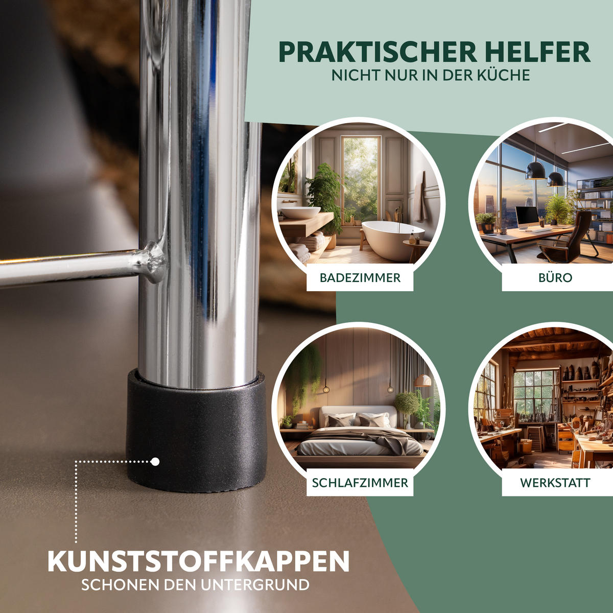 SCHUBLADENREGAL, silber - Chromfarben, Metall (27.5/31/42.5cm) - bremermann