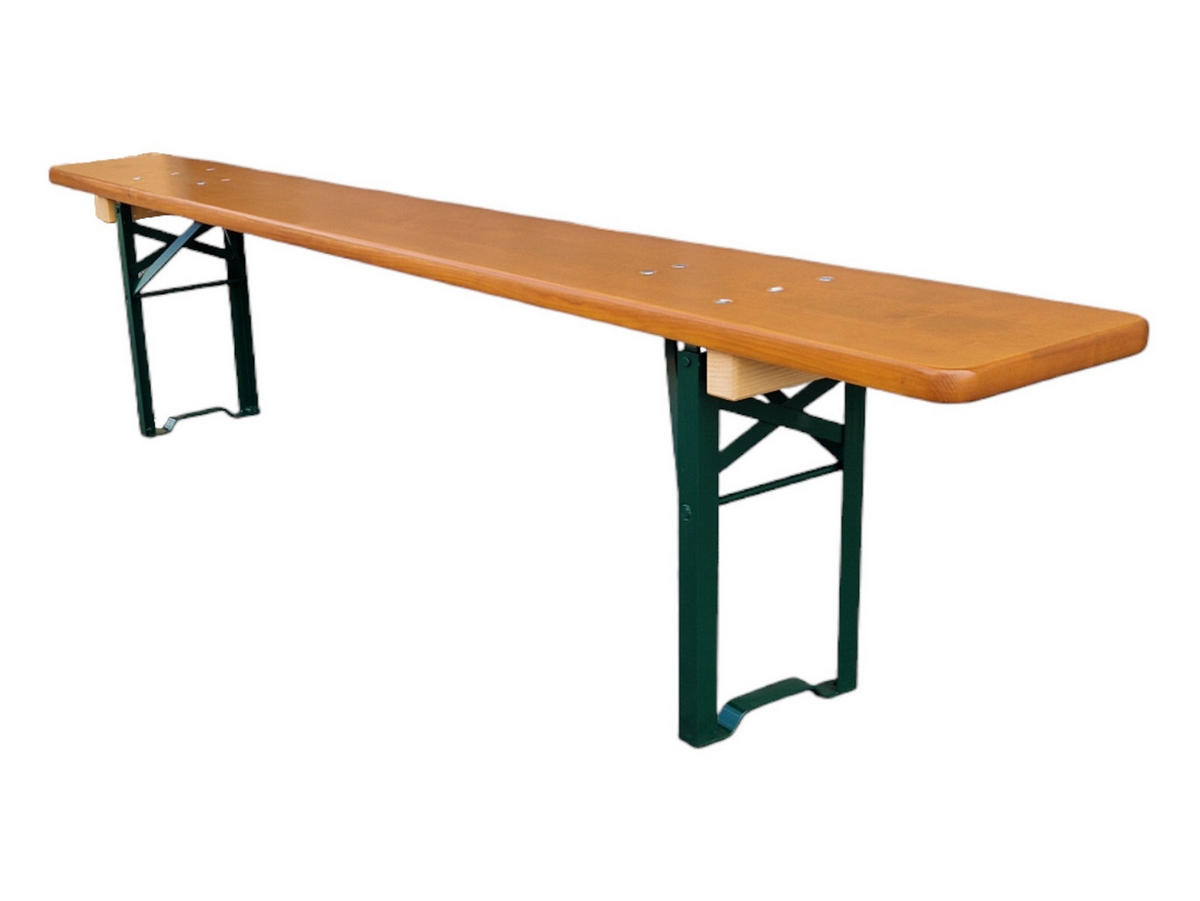 BIERZELTGARNITUR ALPENFEST PRO Premium Qualität xBxT 77x220x80cm feIn sortiertem Fichtenholz - Eichefarben, Holz - CHEFGASTRO