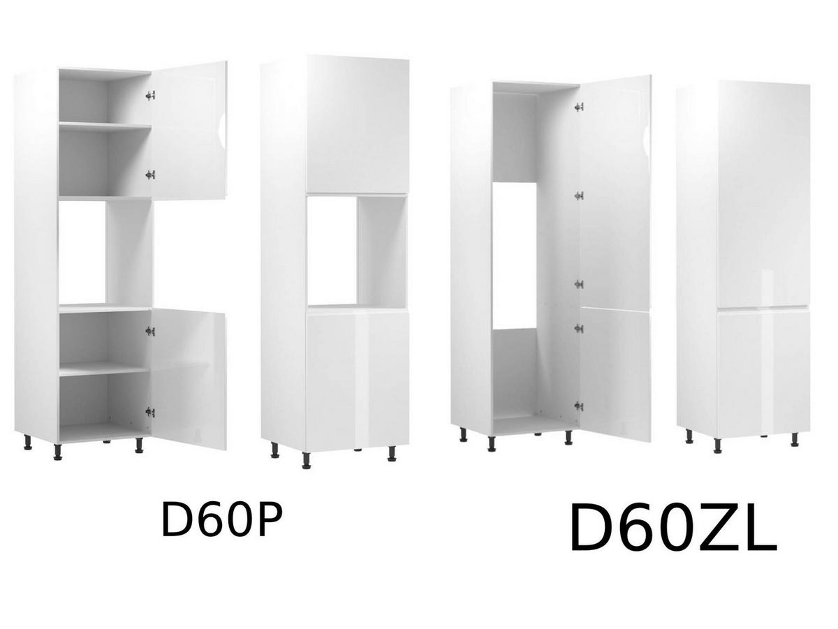 WINKELKÜCHE 320 cm x 320 cm x 200 cm- Aspen KA20-M320 - in Weiß/Hochglanz - Weiß Hochglanz, Holz (840/212/58cm)