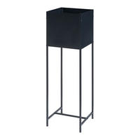 PFLANZENSTÄNDER Porsgrunn - Schwarz, Metall (30/100/30cm) - [en.casa]