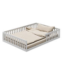 BODENBETT 140x200 cm in Weiß - Weiß, Holz (140/200cm) - Kids Collective