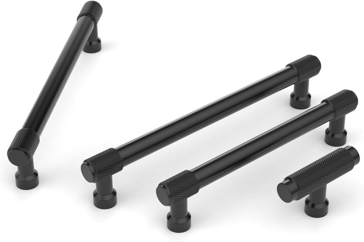 MÖBELGRIFF Schwarz Matt 10er-Set 128 mm - Schwarz, Metall (0.12/3.2/1.5cm)
