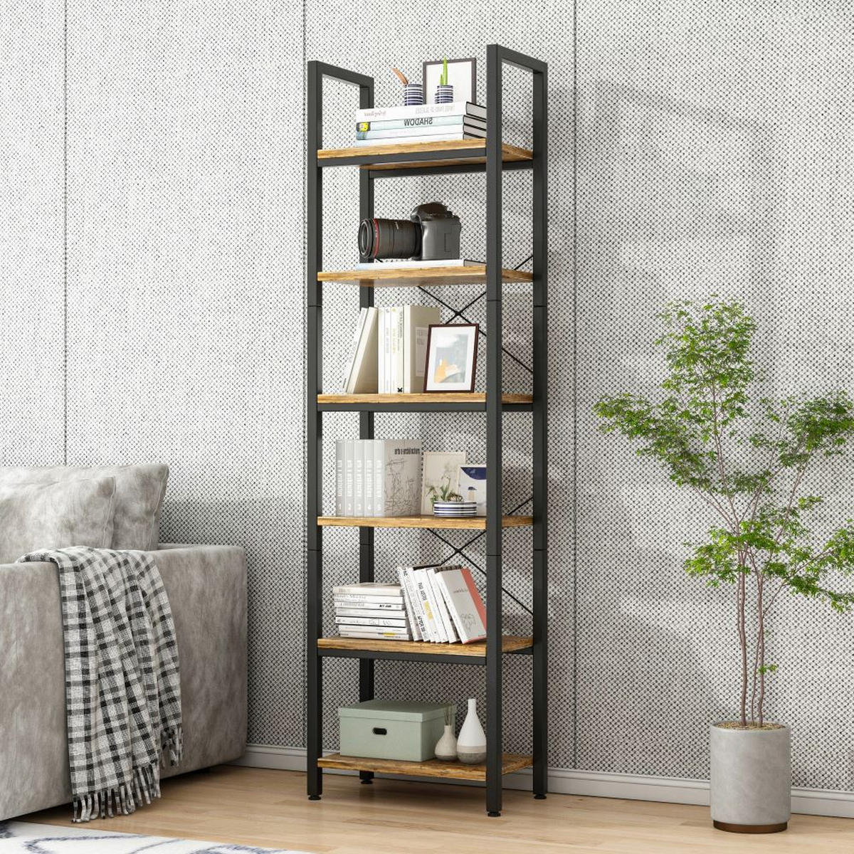 BÜCHERREGAL, braun 40/30/187.5 - Braun, Holzwerkstoff (40/187.5/30cm) - Rebiko