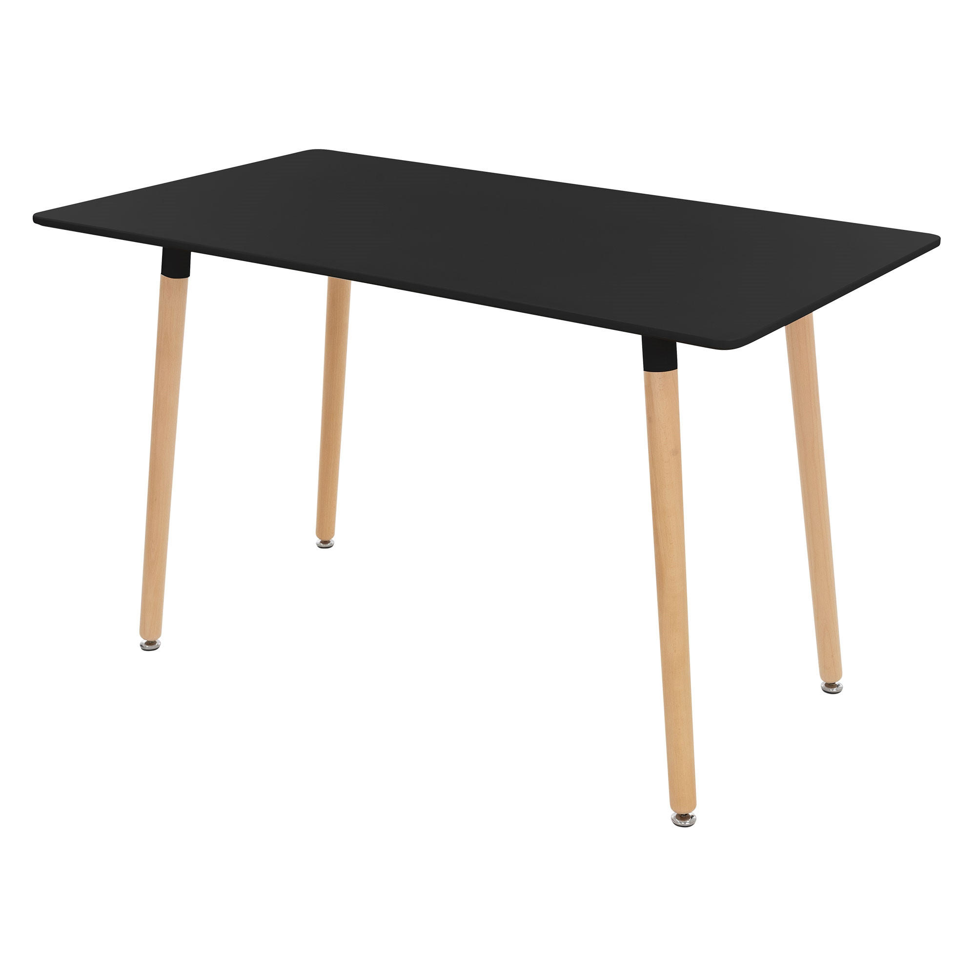 ML-DESIGN JÍDELNÍ STOL, černý, ze dřeva, 120 x 70 x 74,5 cm