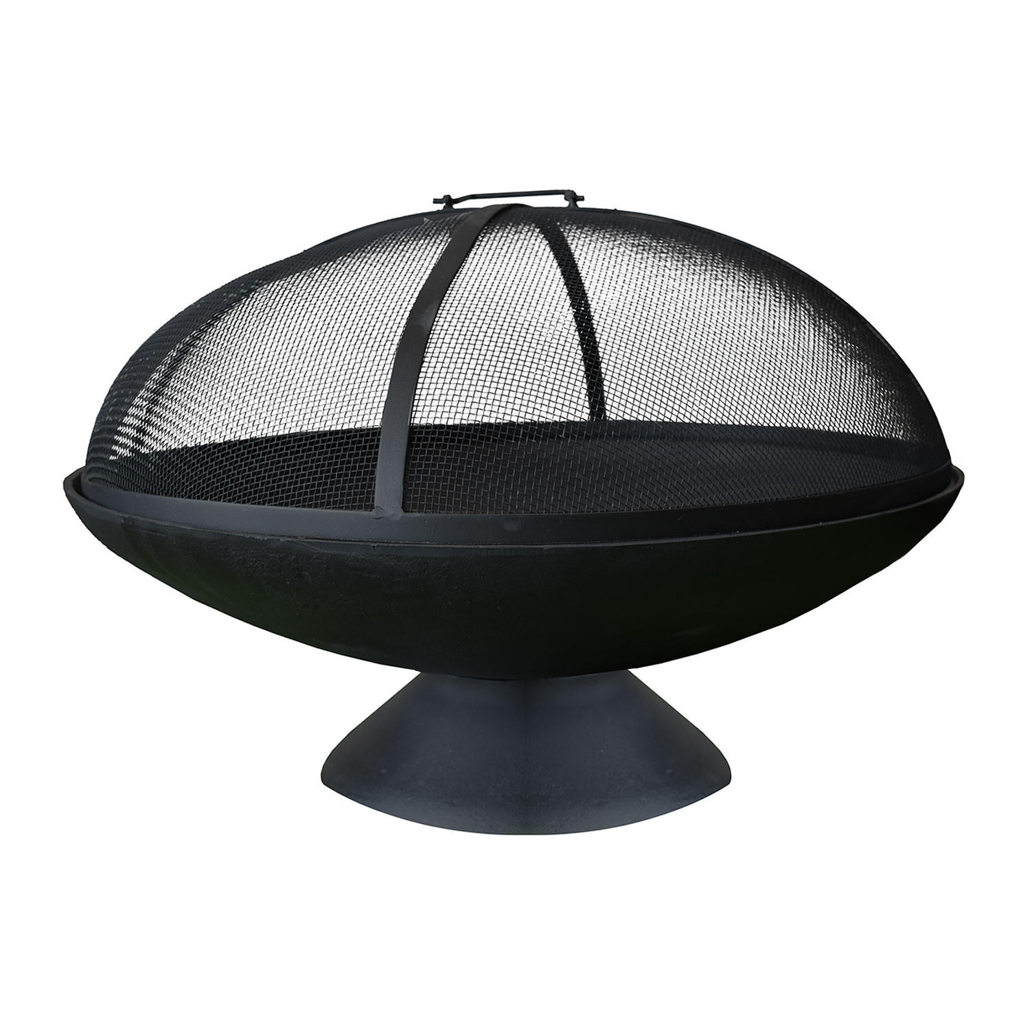 FEUERKORB Junto Schwarz - Schwarz, Metall (58/38/58cm) - Cook'in Garden