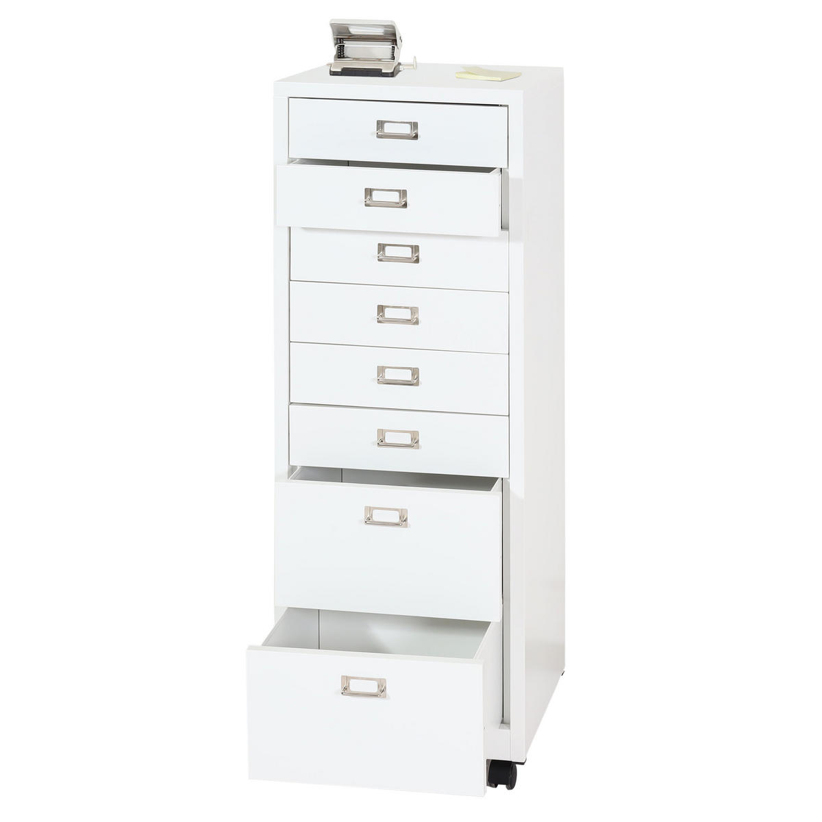 ROLLCONTAINER Weiß - Weiß, Metall (40/115/41cm) - MCW