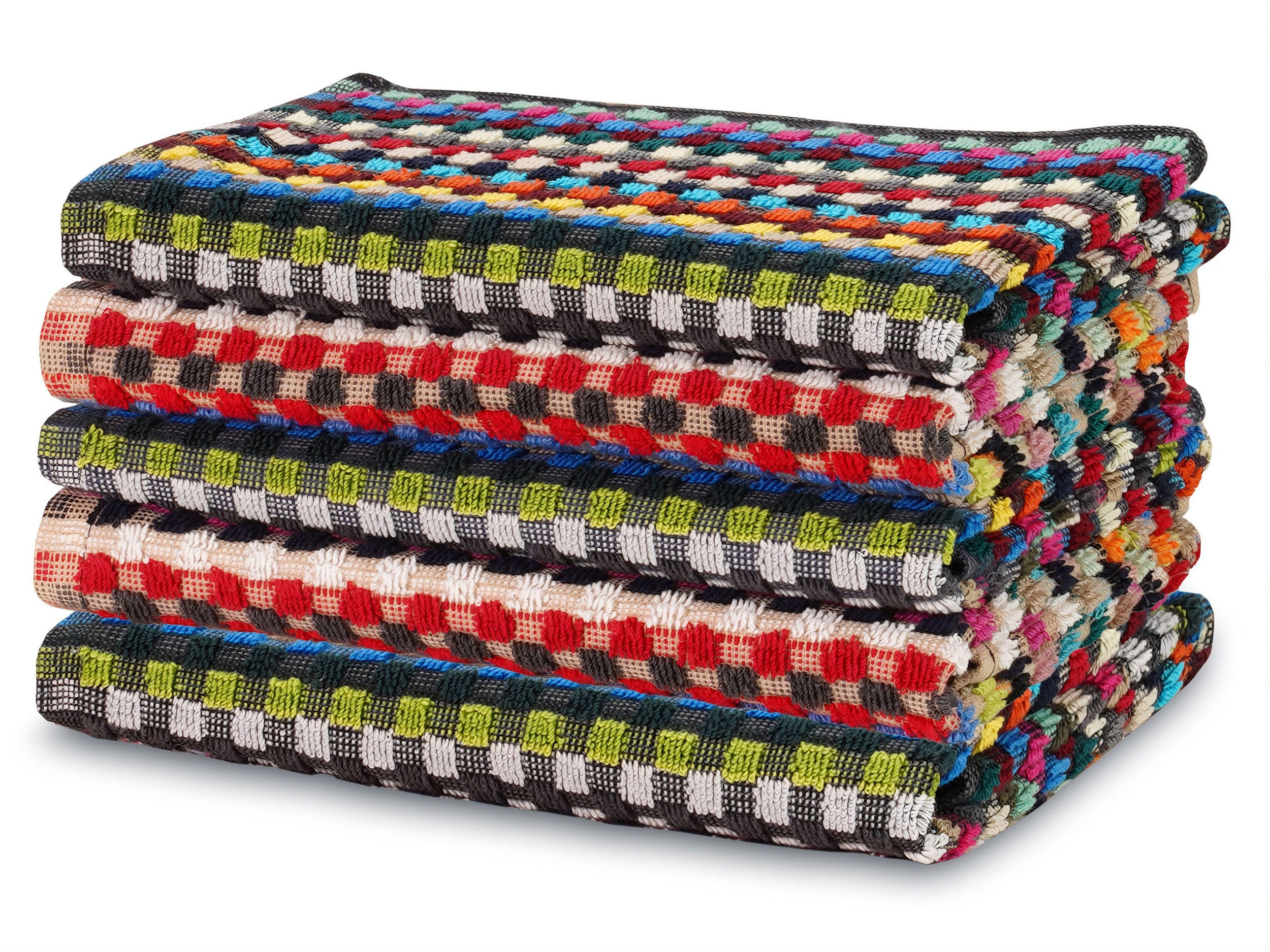 GESCHIRRTÜCHER, 5er-Set, 50x50 cm, 100% Baumwolle, bunt - Multicolor, Textil (50/50cm) - Zollner