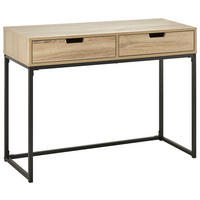 KONSOLENTISCH Giorgia Eiche/Schwarz MDF - Schwarz, Holz (100/38/76cm) - Bessagi Home