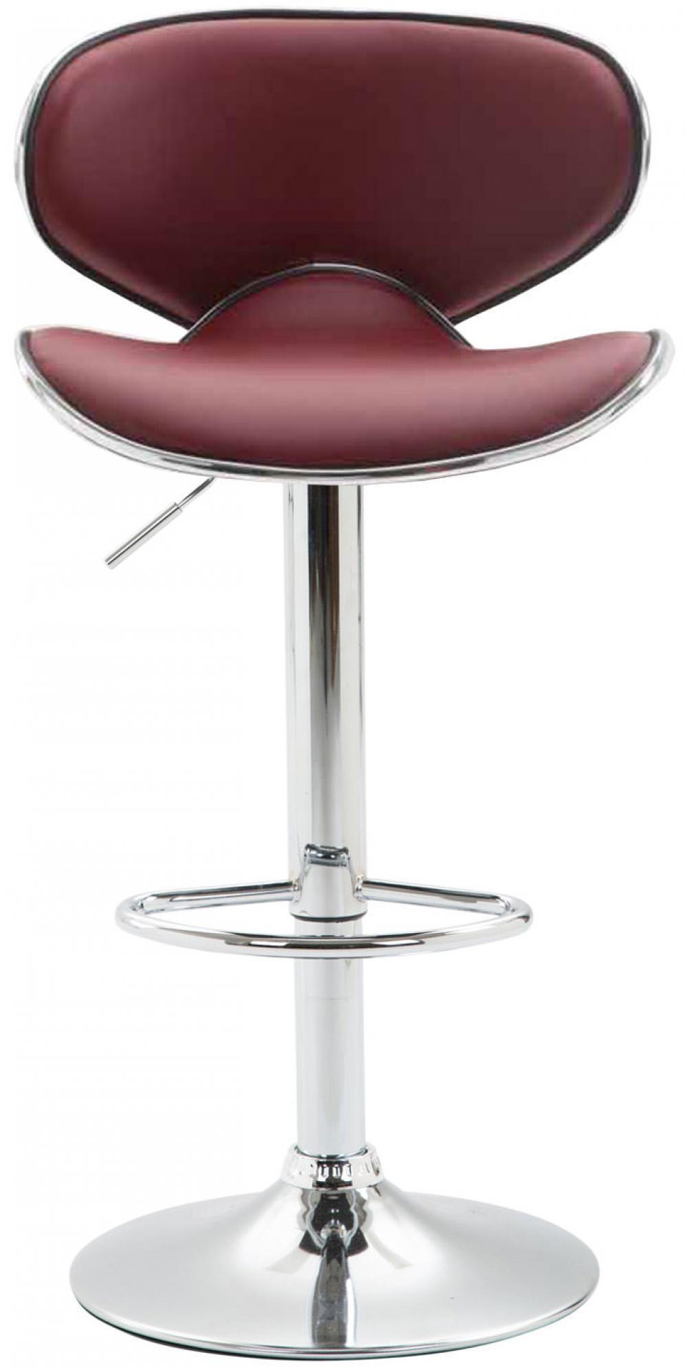 Thumbnail - CLP Barhocker, Bordeaux, Textil, 46x88x49 cm, Esszimmer, Barmöbel, Barhocker